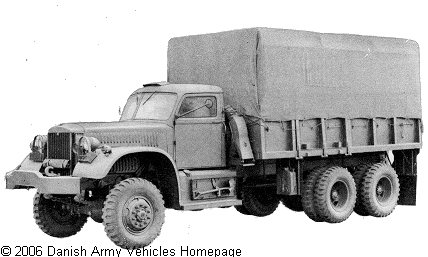 Diamond T 975, 6 x 6, 6 V (Front view, left side)